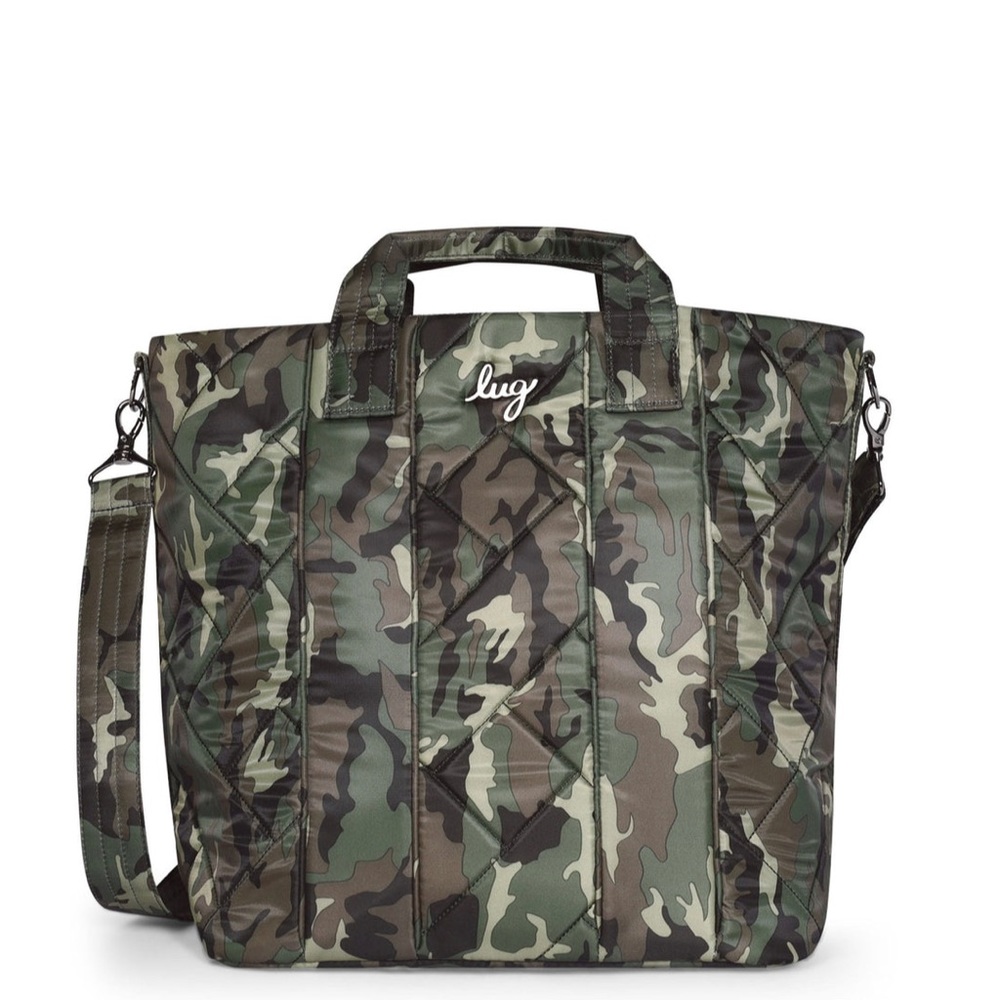 Dory XL Convertible Tote/Crossbody Bag Camo Green NWT